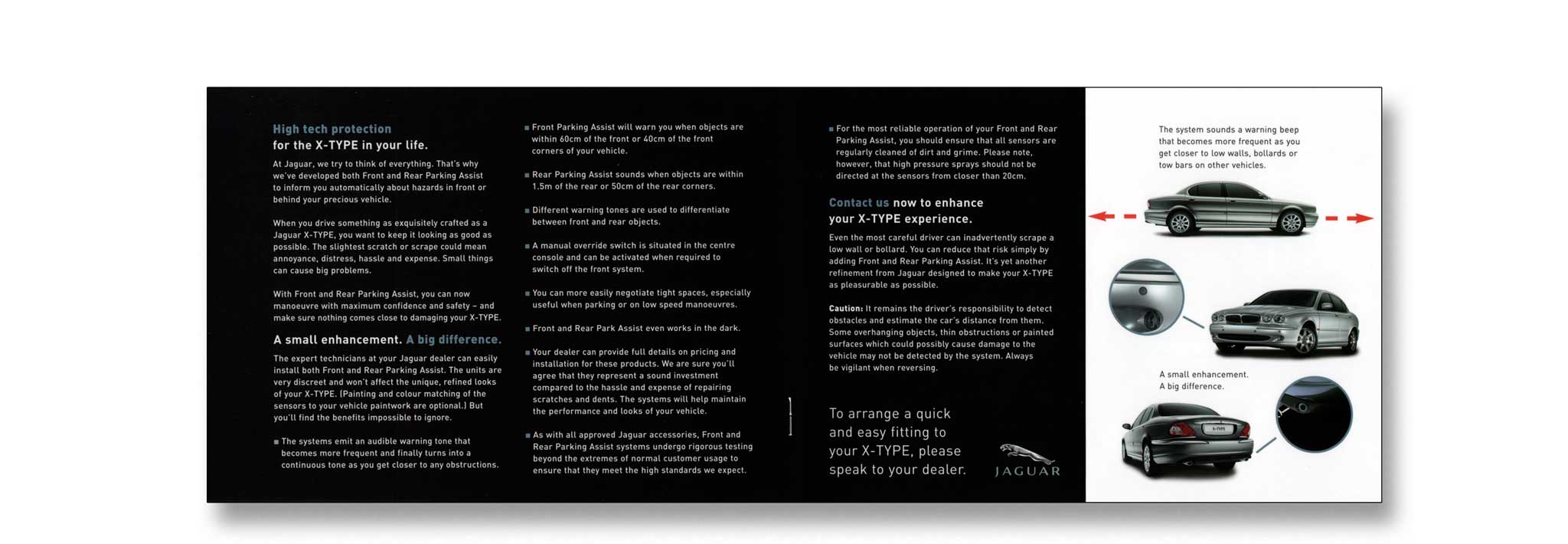 inside spread of printed mailer