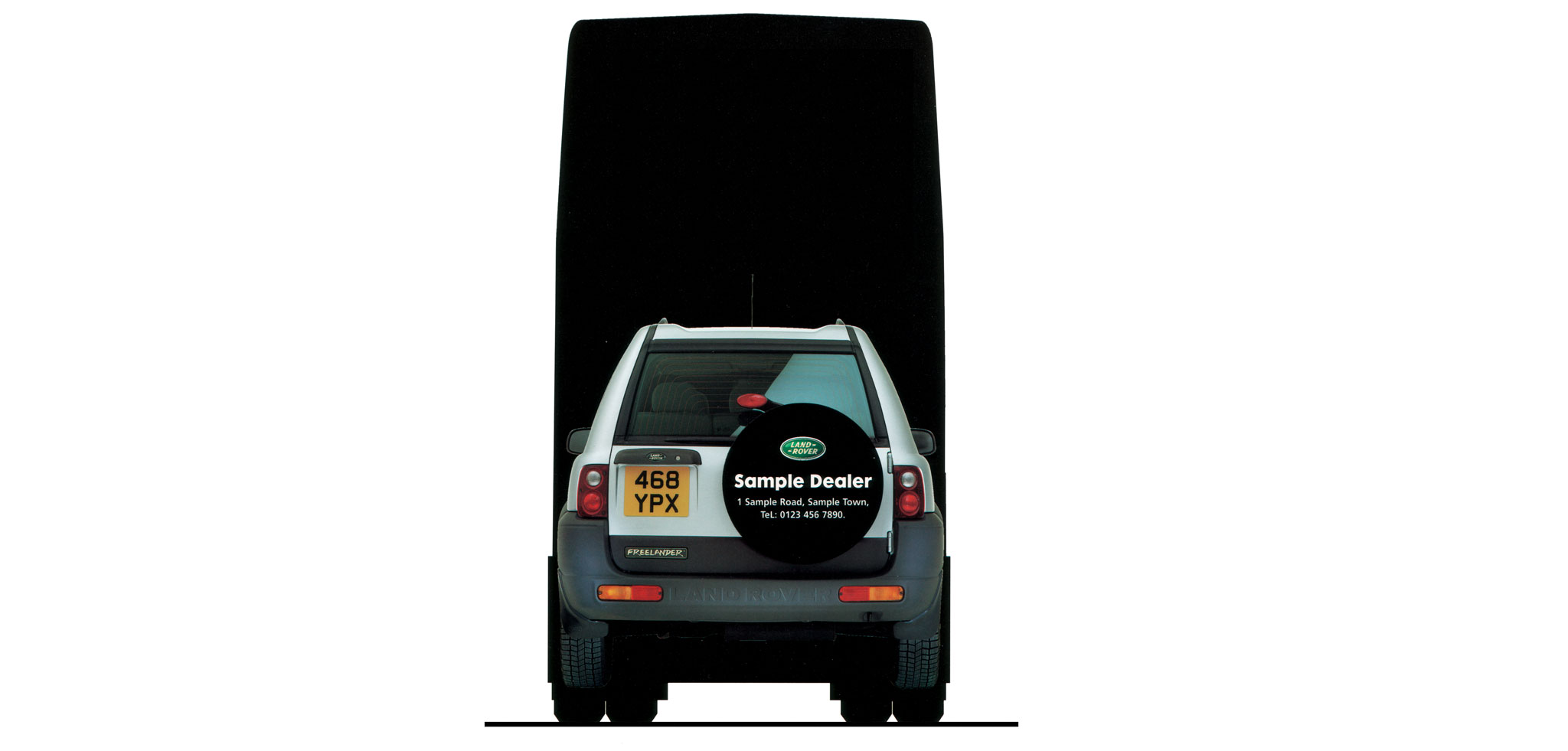 Land Rover mega bus back visual